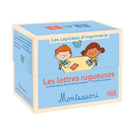 Les Lettres Rugueuses Montessori - Capitales D'imprimerie