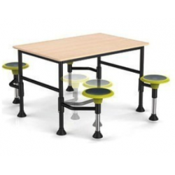 Table avec tabourets intégrés