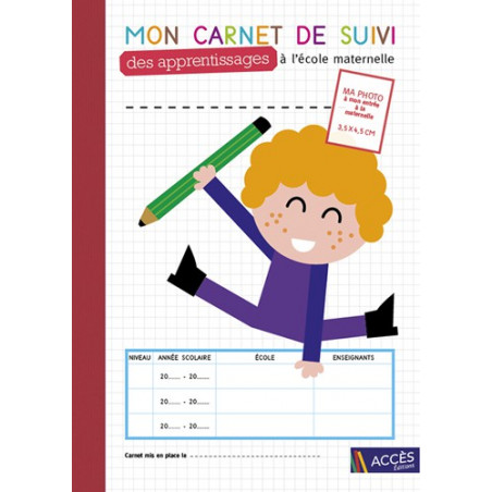 Mon Carnet De Suivi Des Apprentissages à L'école Maternelle - Lot De 5 ...