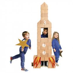 Briques de construction géantes en carton pour la motricité enfants